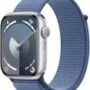 100% Original 2023 NEW Apple Watch Series 9 45mm GPS Apple Watch S9 Aluminum Case with Sport Band iOS Smart Watch
