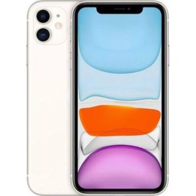 Apple IPhone 11, 64GB, Single SIM, Display 6.1″, Camera Dual 12MP, Battery Health 100% – White