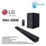 LG 300W SOUNDBAR SYSTEM, 2.1CH, DEEP BASS BLAST, WIRELESS SUBWOOFER, BLUETOOTH, HDMI, ARC, DOLBY DIGITAL, AI SOUND PRO, OPTICAL CABLE, SN4